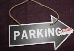 Slate parking sign