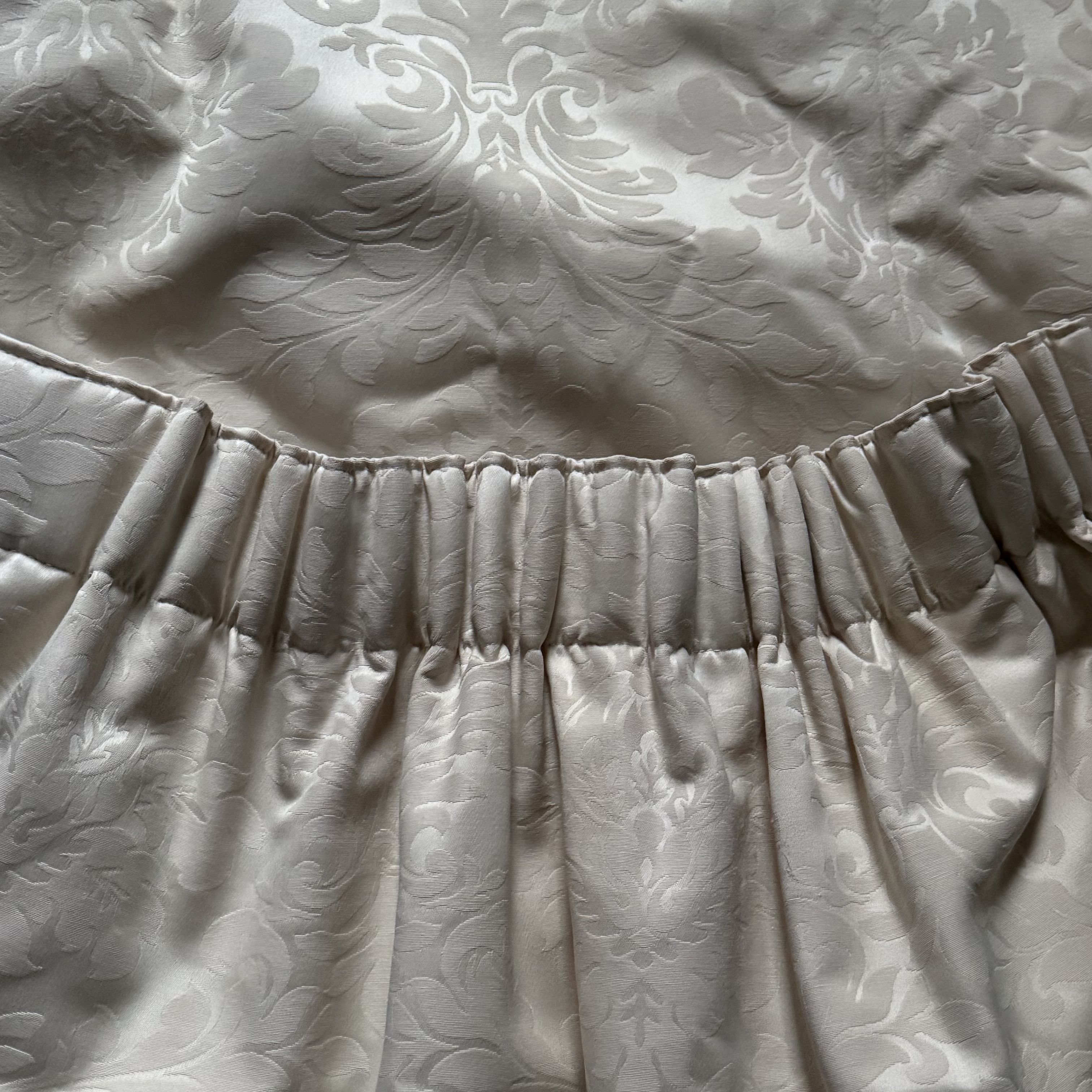 Cream Brocade Gorgeous Curtains