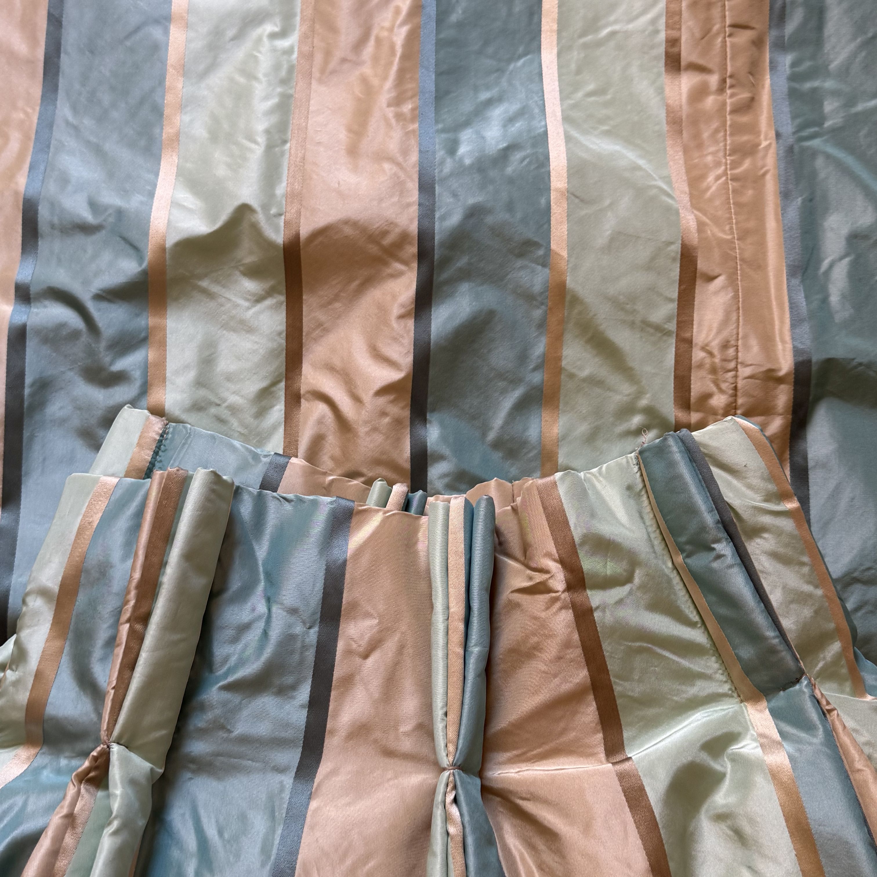 Beautiful Striped Silk Curtains