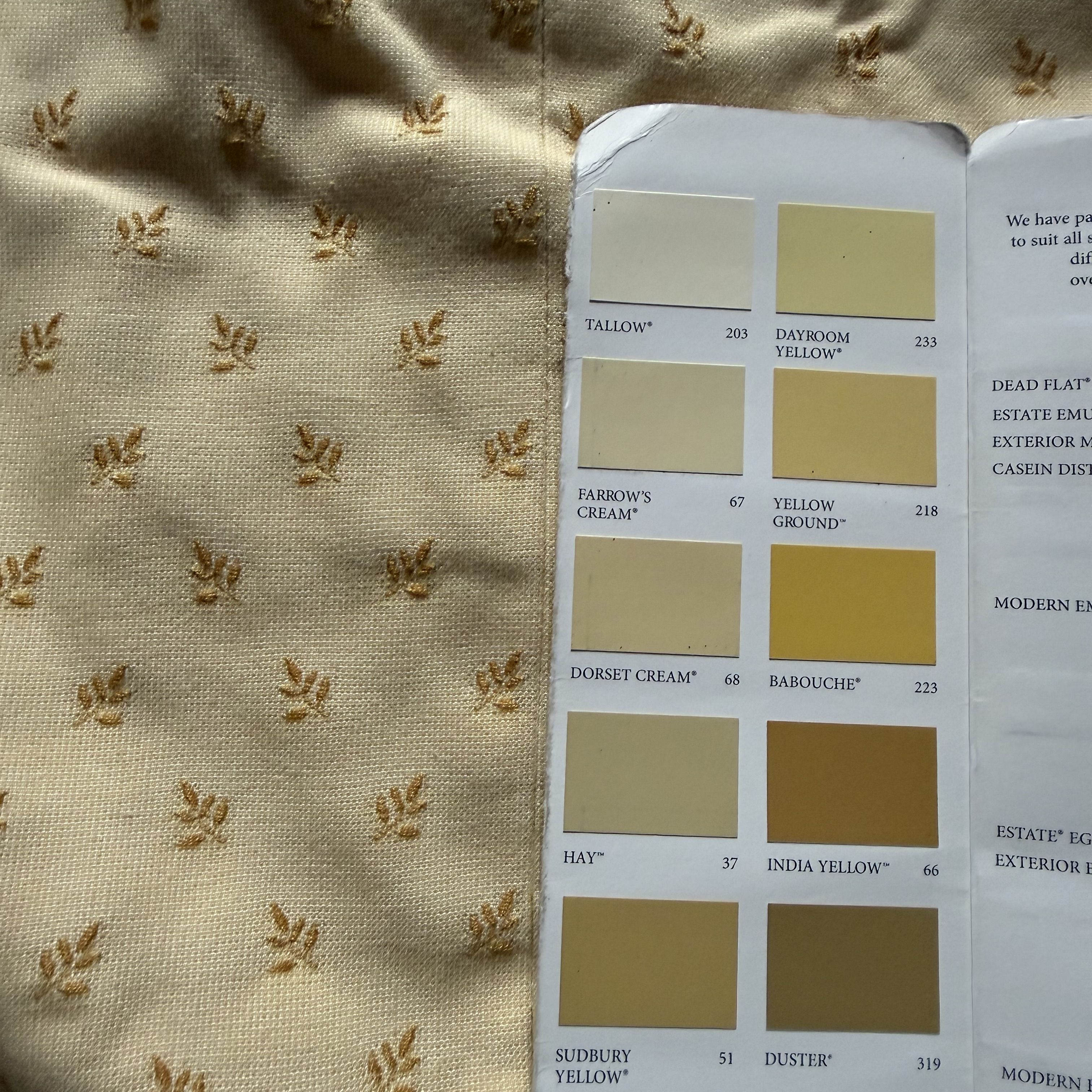 Gorgeous Pretty Pale Yellow Embroidered Curtains (Pair 2)
