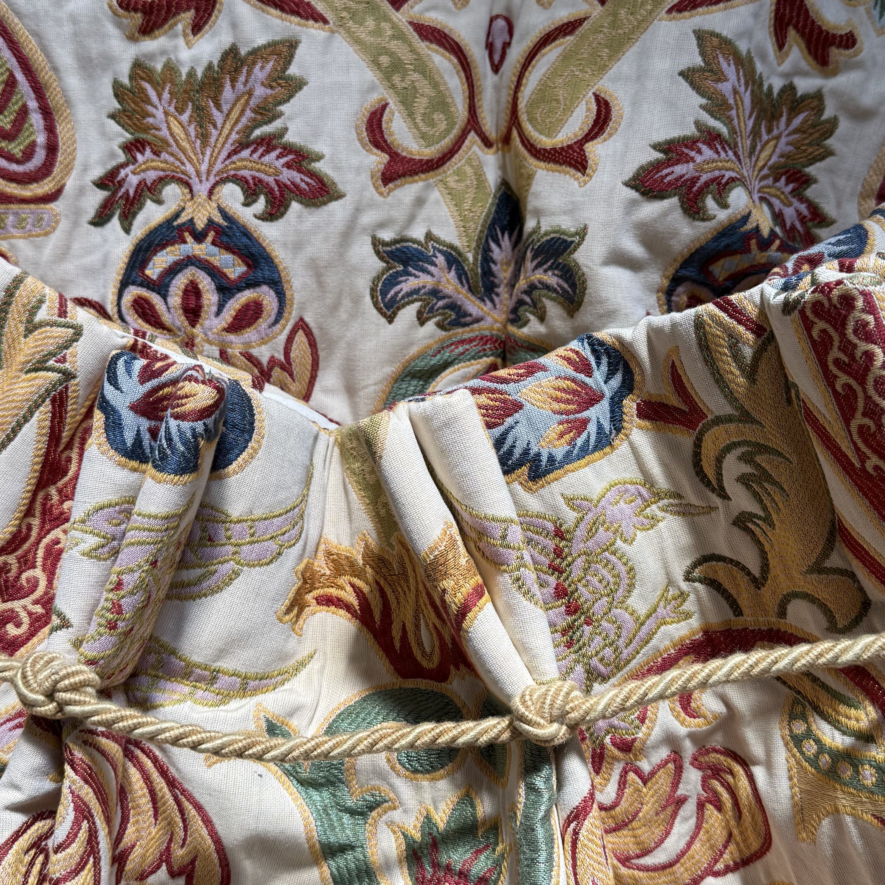 Gorgeous Vibrant Embroidered Curtains With Cord Detail (Pair 2)