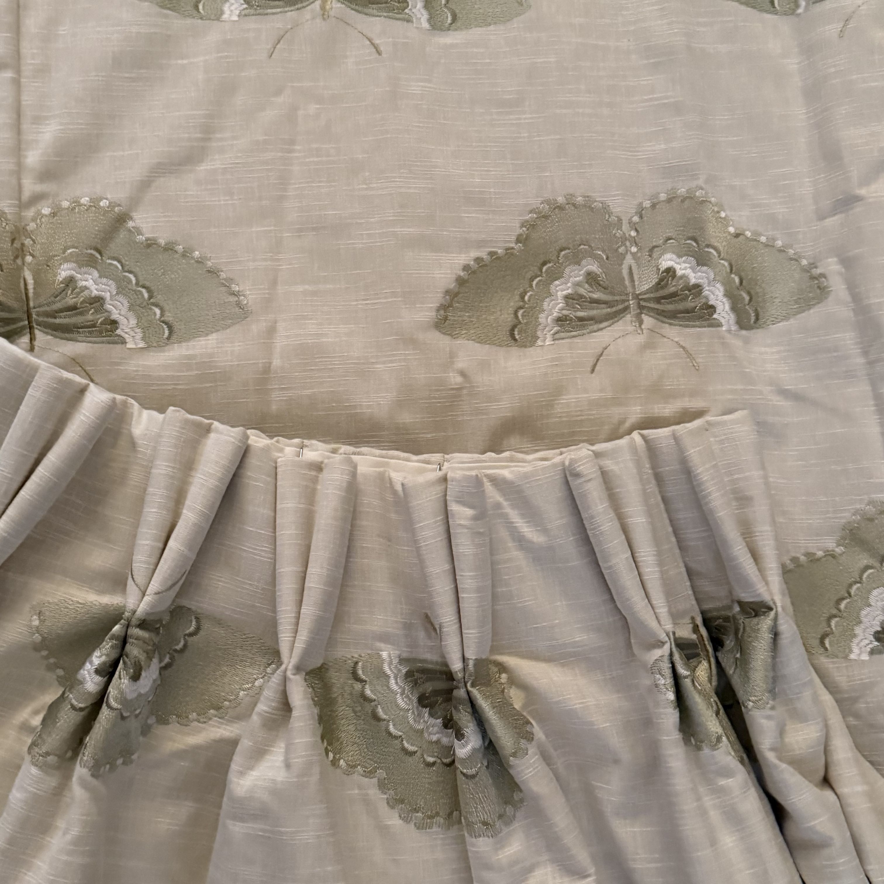 Gorgeous Door Curtain in Kai Kano Pistachio Fabric